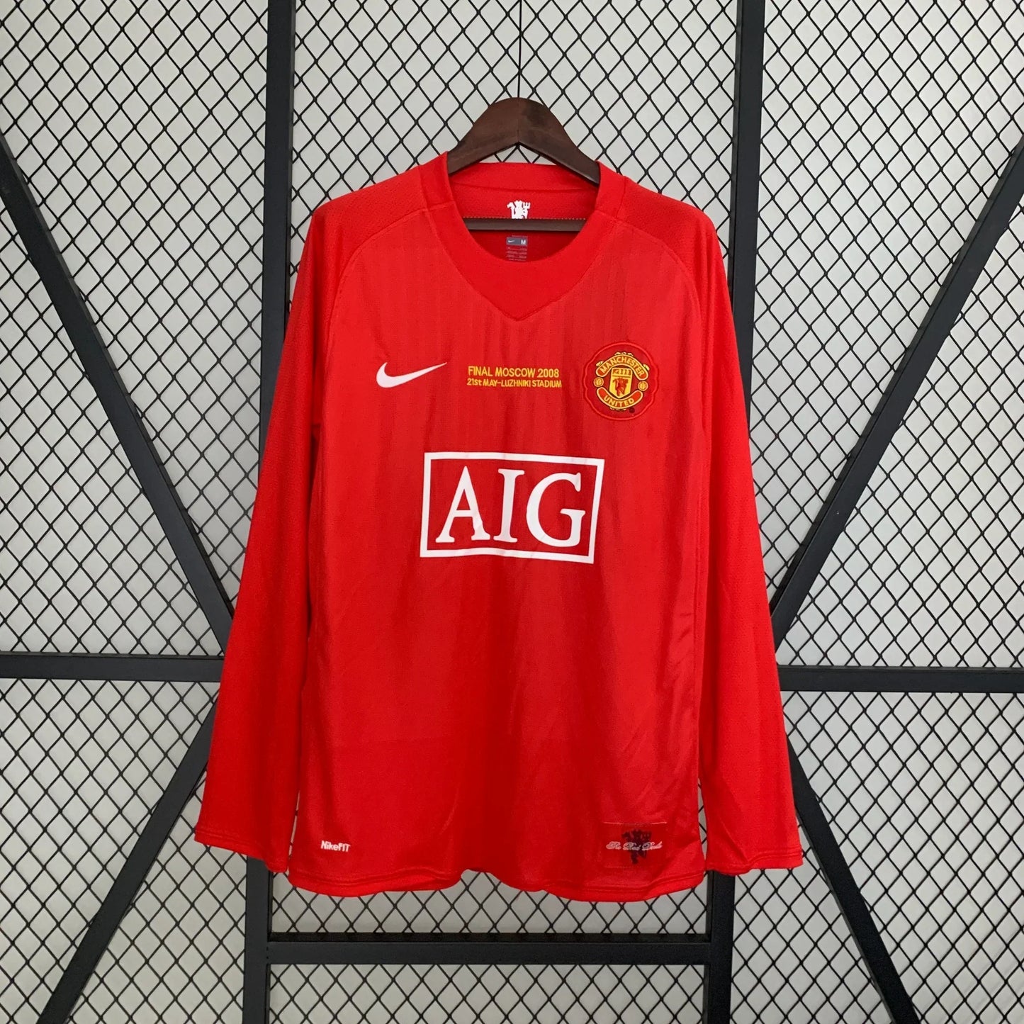 Manchester United 2007-2008 Retro Home Long Sleeve