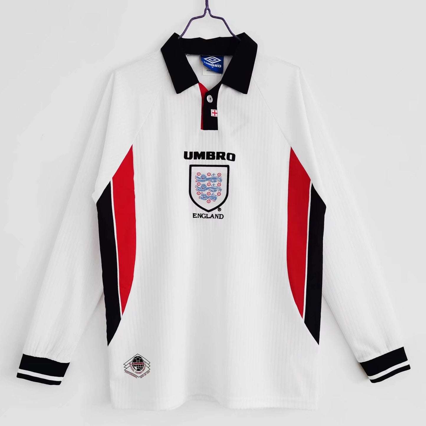England 1988-1989 Retro Long Sleeve Home Kit