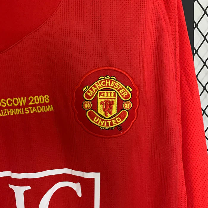 Manchester United 2007-2008 Retro Home Long Sleeve