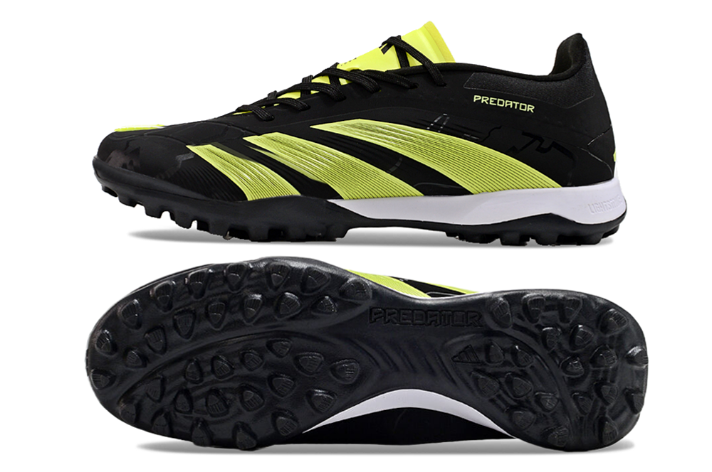 Adidas Predator 24 Elite Indoor Shoes - Spider Black | Chartreuse Green | White