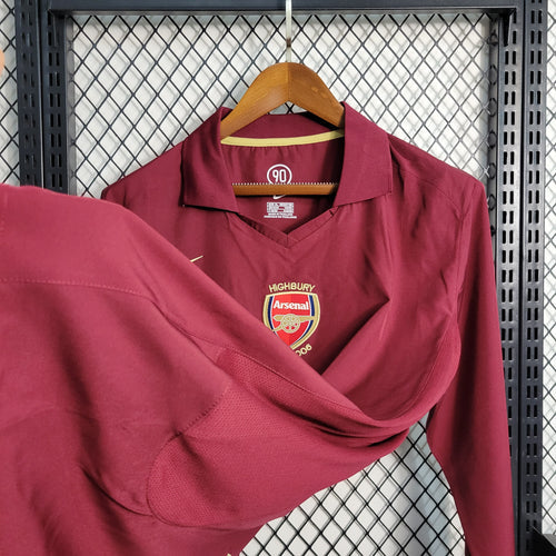 Arsenal 2005-2006 Retro Home Kit Long Sleeve
