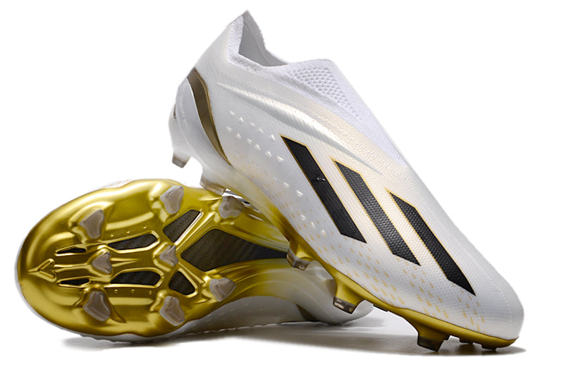 Adidas X Speedportal | White | Gold | Black | Laceless
