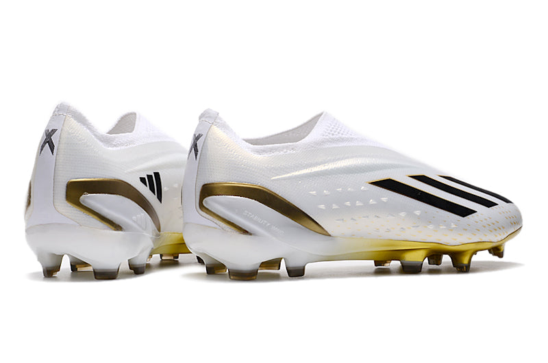 Adidas X Speedportal | White | Gold | Black | Laceless