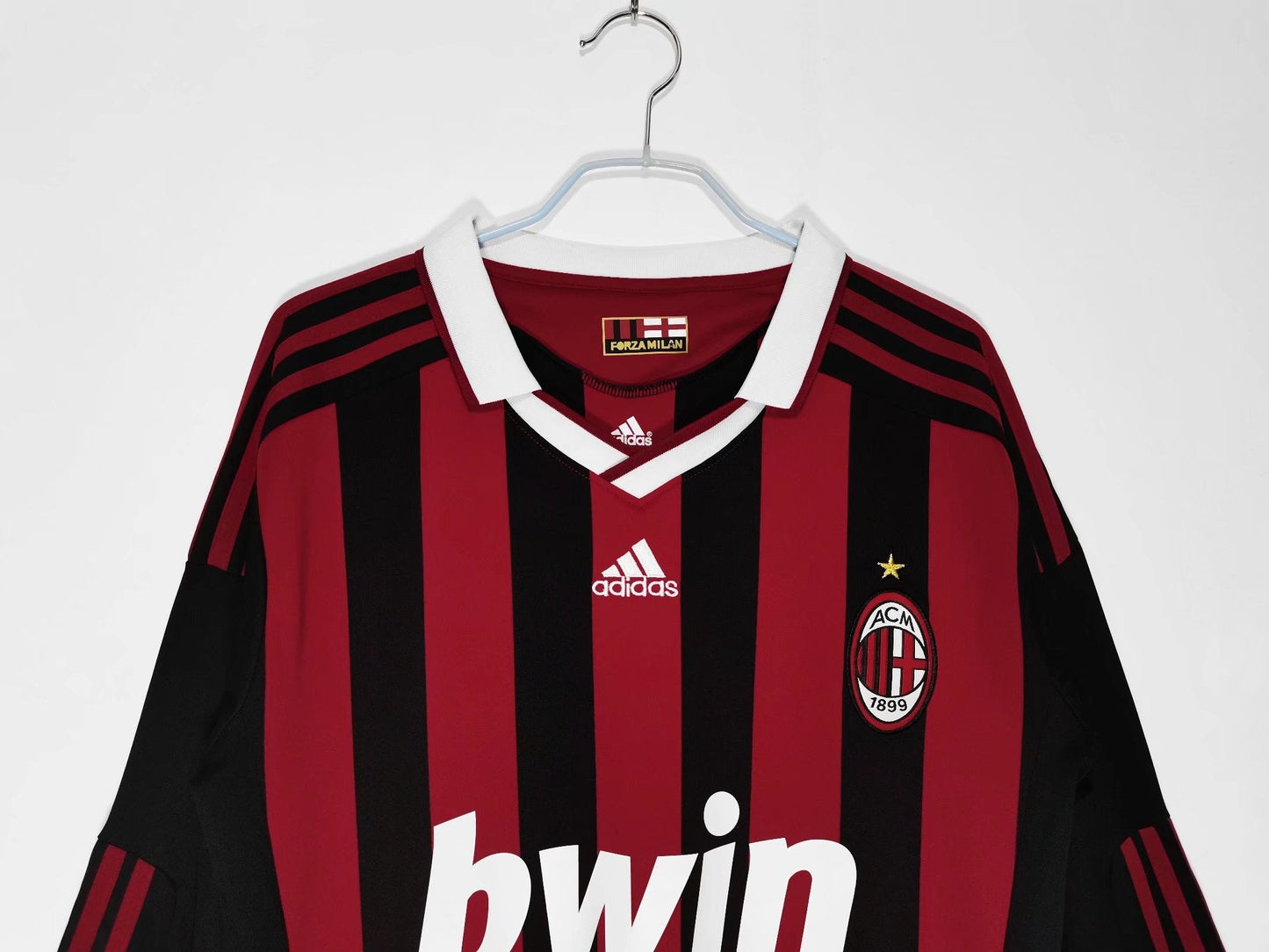 AC Milan 2008-2009 Retro Long Sleeve Home Kit