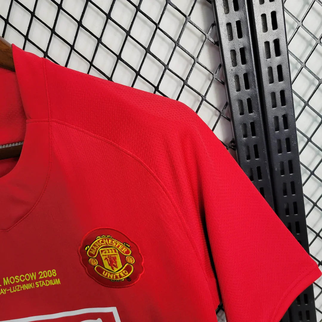 2007/2008 Retro Manchester United Home Champions League Jersey