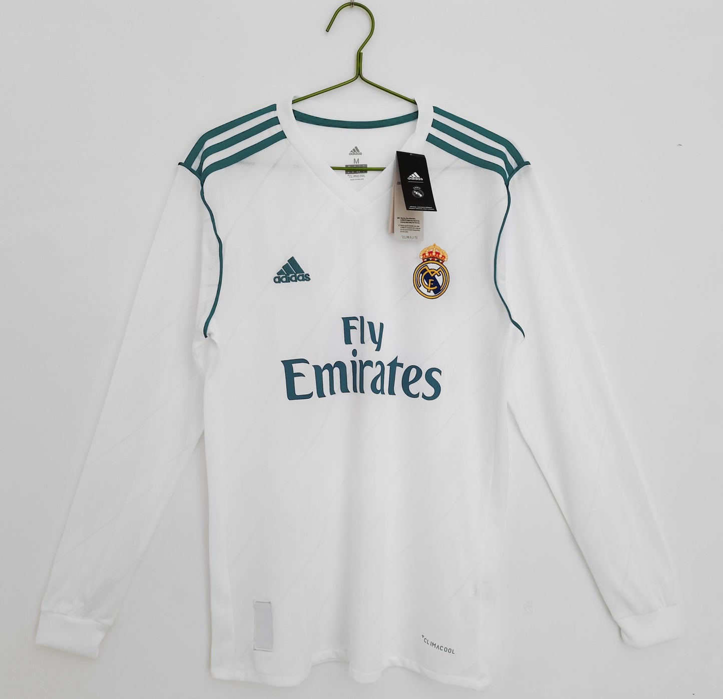 Real Madrid 2017-2018 Retro Long Sleeve Home Kit