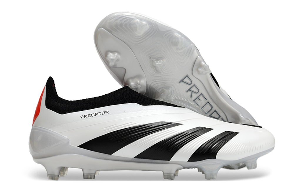 Adidas Predator Accuracy | Pure White | Black | Laceless