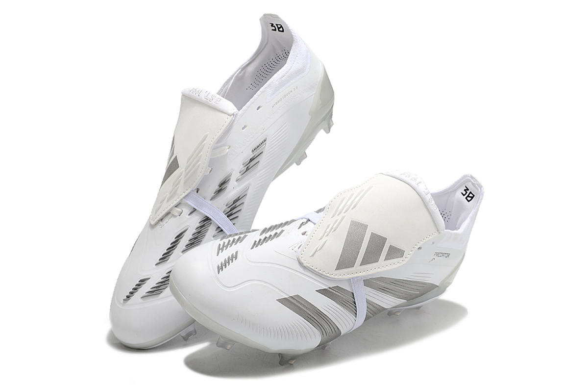 Adidas Predator Accuracy+ Shoes - White | Cloud Gray