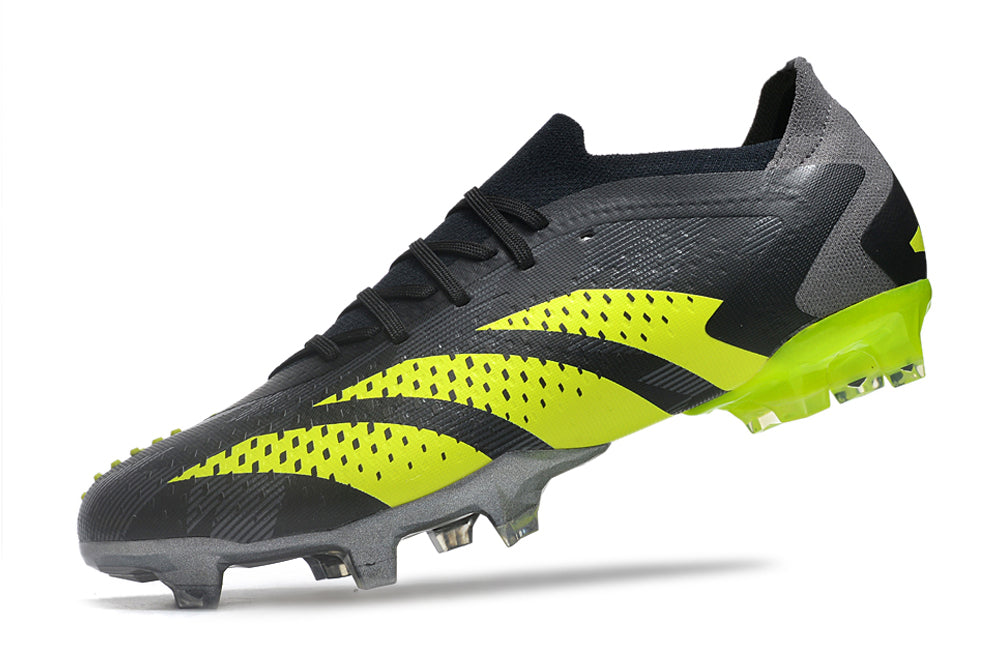 Adidas Predator Accuracy+ Shoes - Shadow Gray | Charcoal Gray | Lime Green