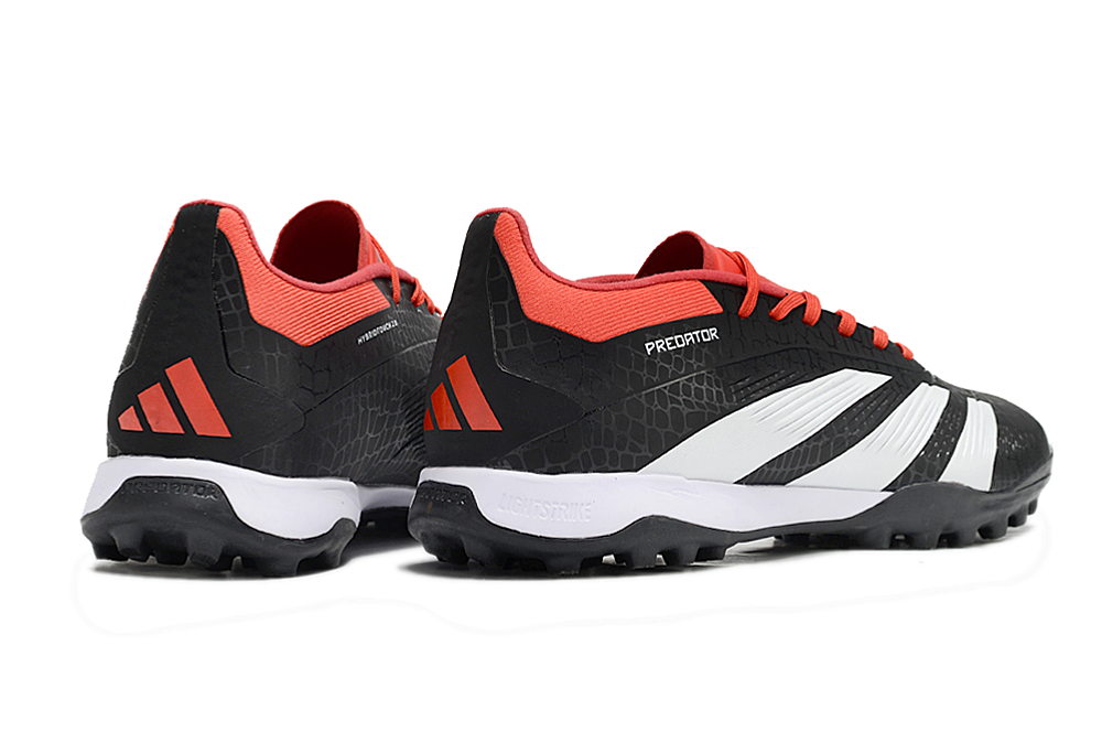 Adidas Predator 24 Elite Indoor Shoes - Jet Black | Currant Red | White
