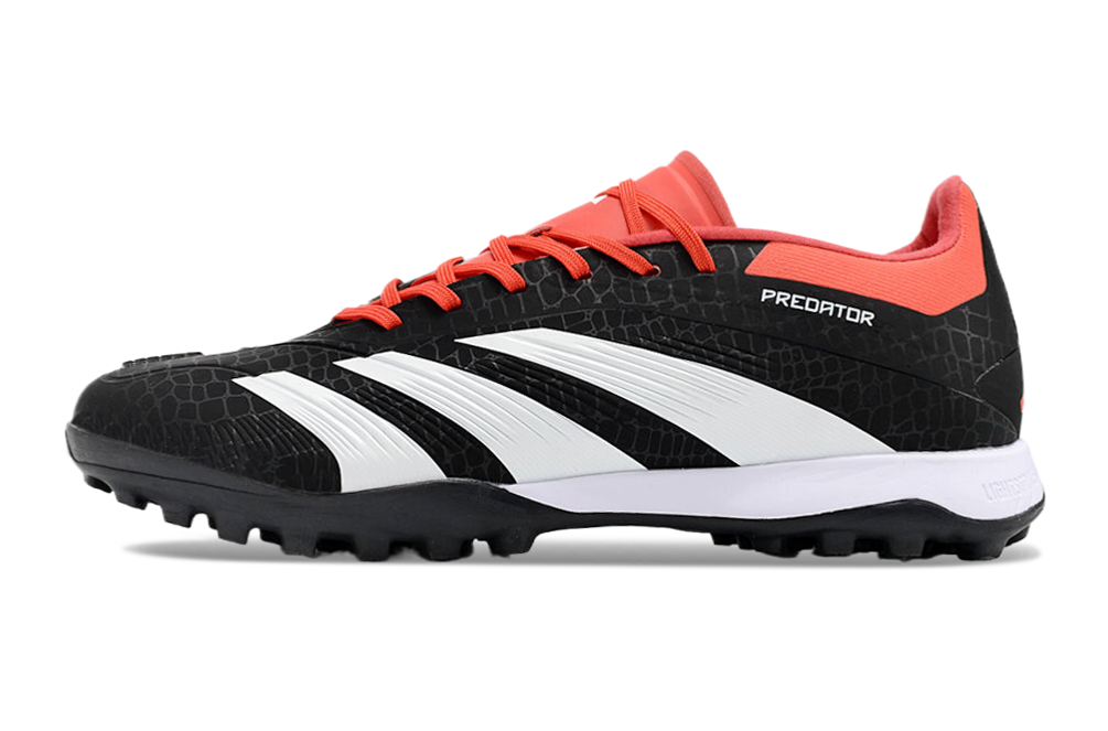 Adidas Predator 24 Elite Indoor Shoes - Jet Black | Currant Red | White