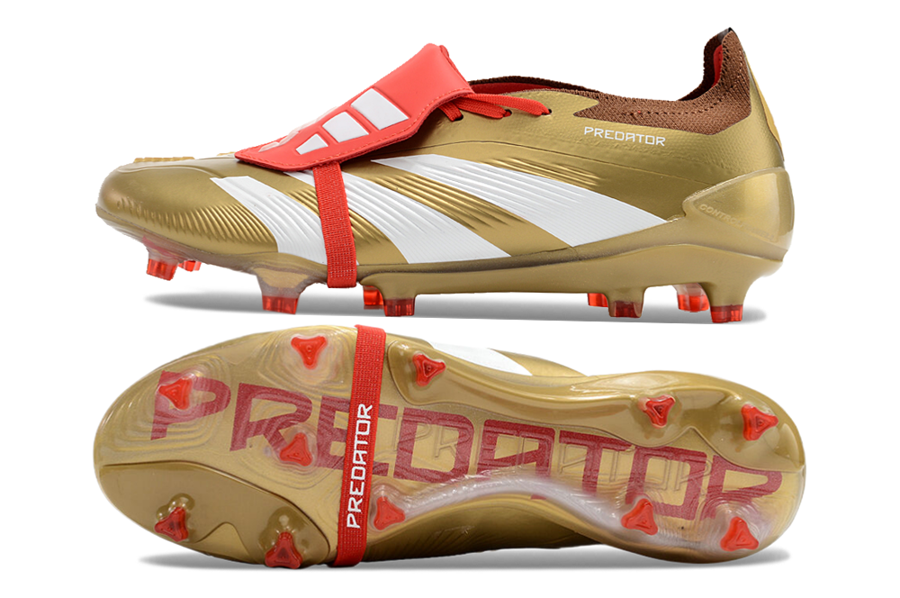 Adidas Predator Elite Shoes - Gold | Red | White