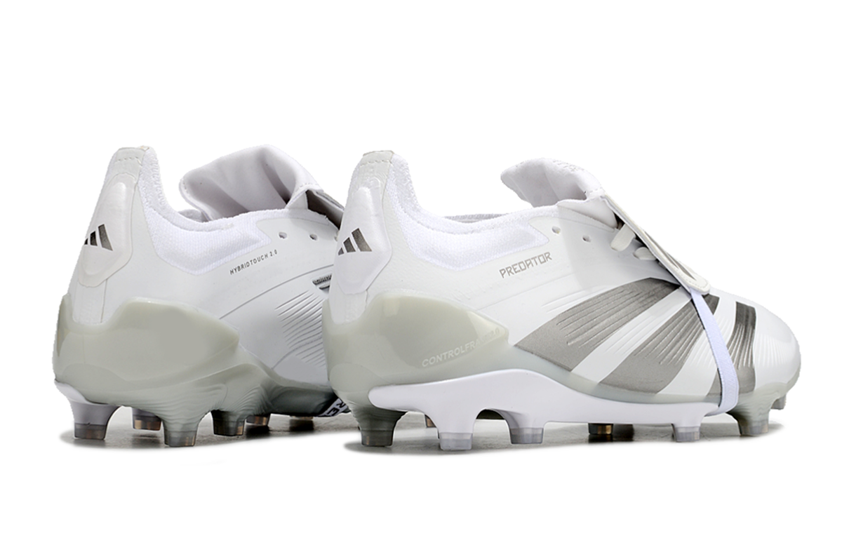 Adidas Predator Accuracy+ Shoes - White | Cloud Gray