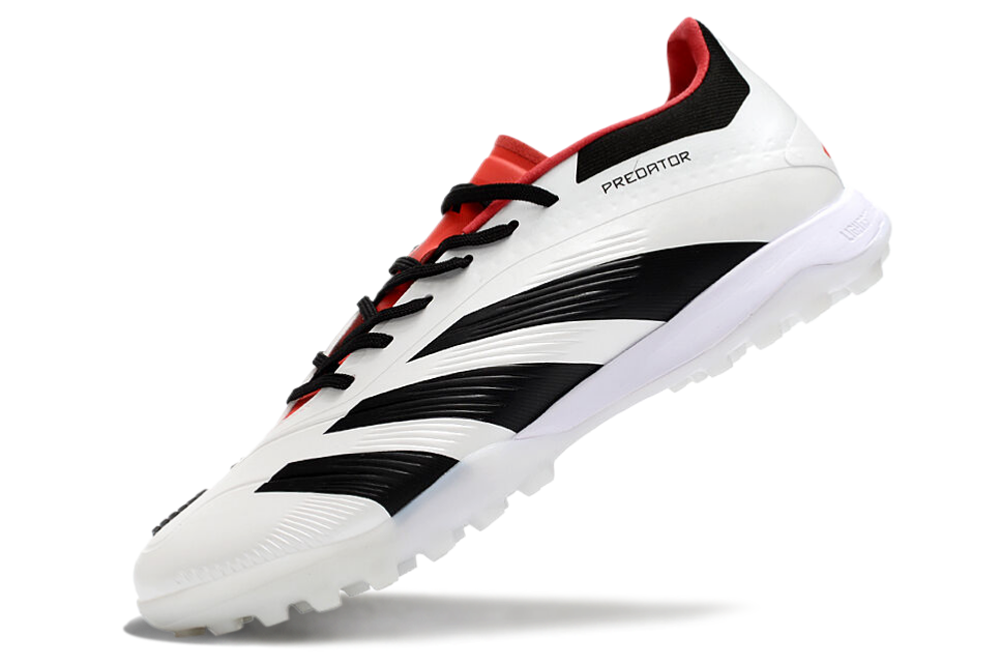 Adidas Predator 24 Elite Indoor Shoes - White | Midnight Black | Crimson Red