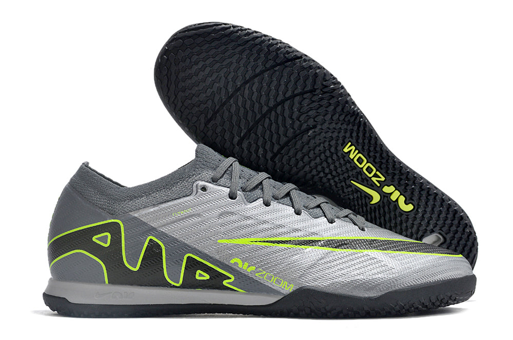 Nike Mercurial Vapor - Indoor Shoes - Fossil Gray | Jet Black | Chartreuse Green