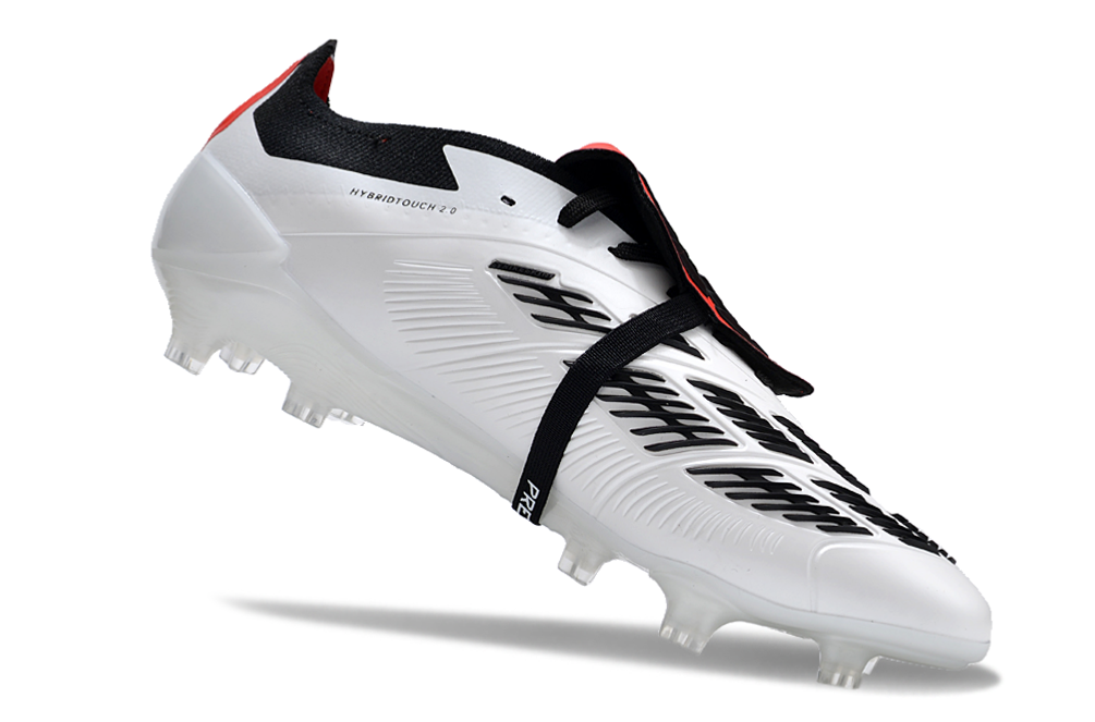 Adidas Predator Accuracy+ Shoes - White | Jet Black | Garnet Red