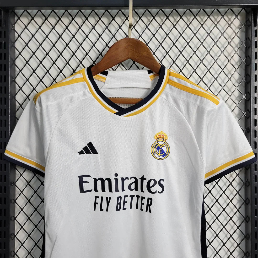 23/24 Real Madrid Home Kit Kids Size