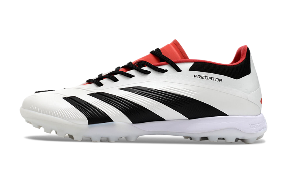 Adidas Predator 24 Elite Indoor Shoes - White | Midnight Black | Crimson Red