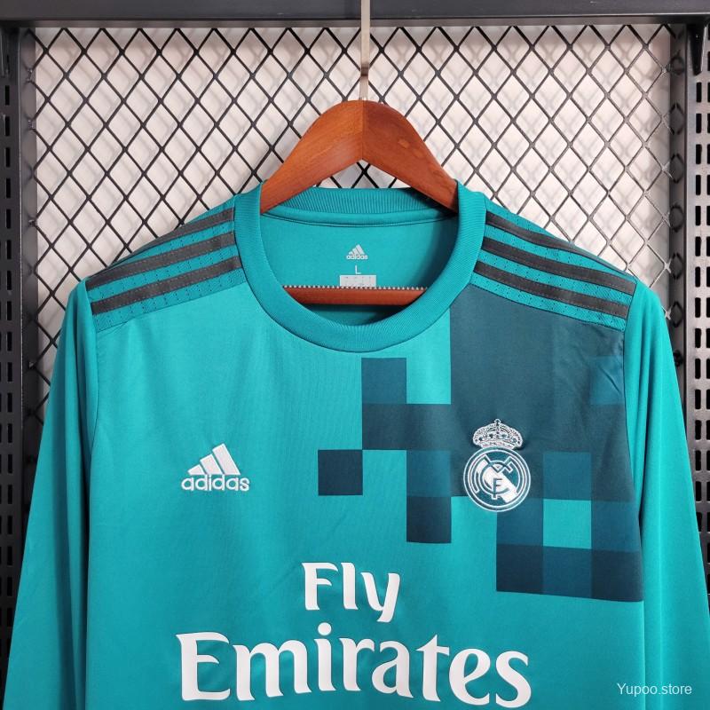 Real Madrid 2017-2018 Retro Third Kit Long Sleeve