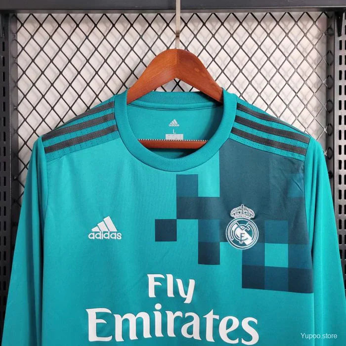 Real Madrid 2017-2018 Retro Third Kit Long Sleeve