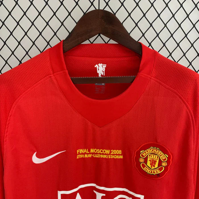 Manchester United 2007-2008 Retro Home Long Sleeve