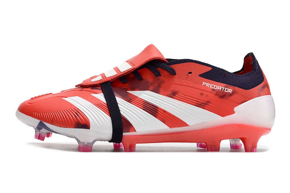 Adidas Predator Accuracy+ Shoes - White | Crimson Red
