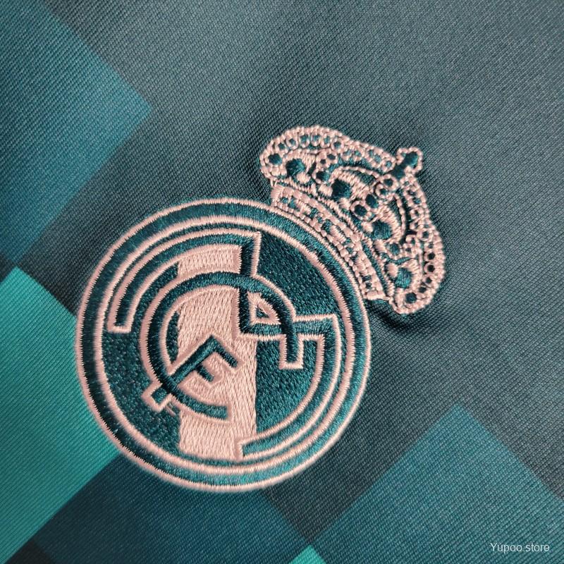 Real Madrid 2017-2018 Retro Third Kit Long Sleeve