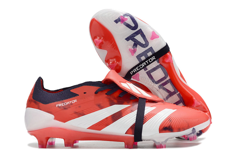 Adidas Predator Accuracy+ Shoes - White | Crimson Red