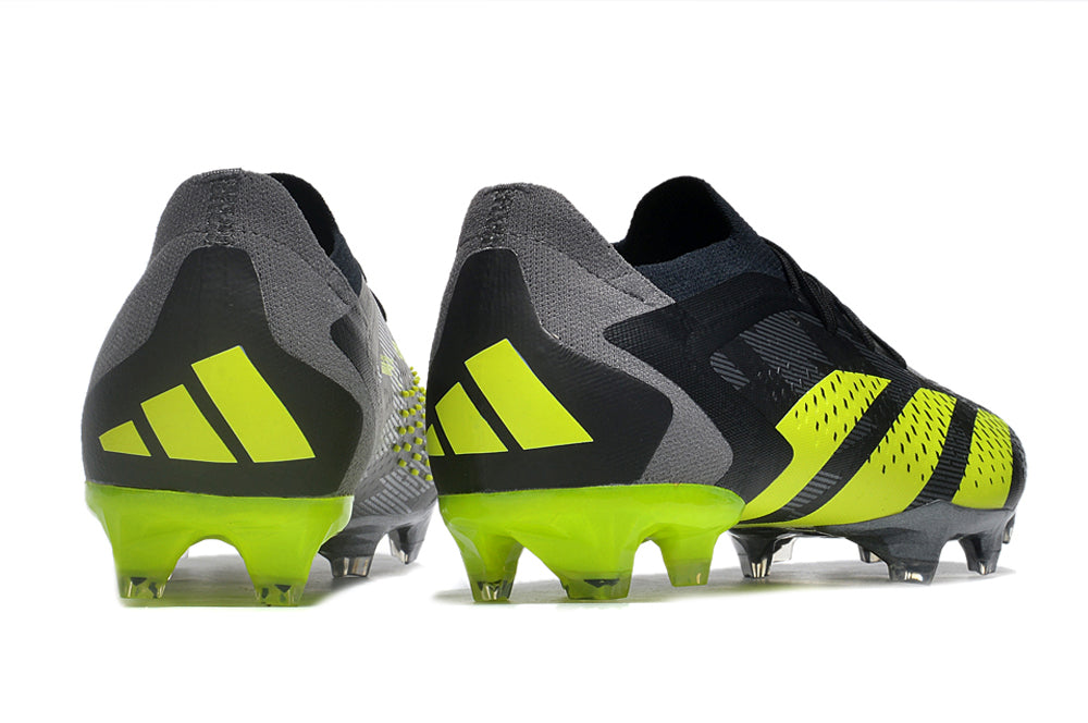 Adidas Predator Accuracy+ Shoes - Shadow Gray | Charcoal Gray | Lime Green