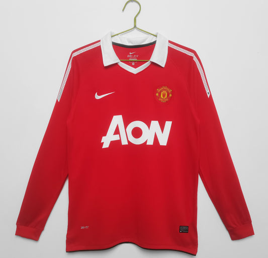 Manchester United 2010-2011 Retro Long Sleeve Home Kit