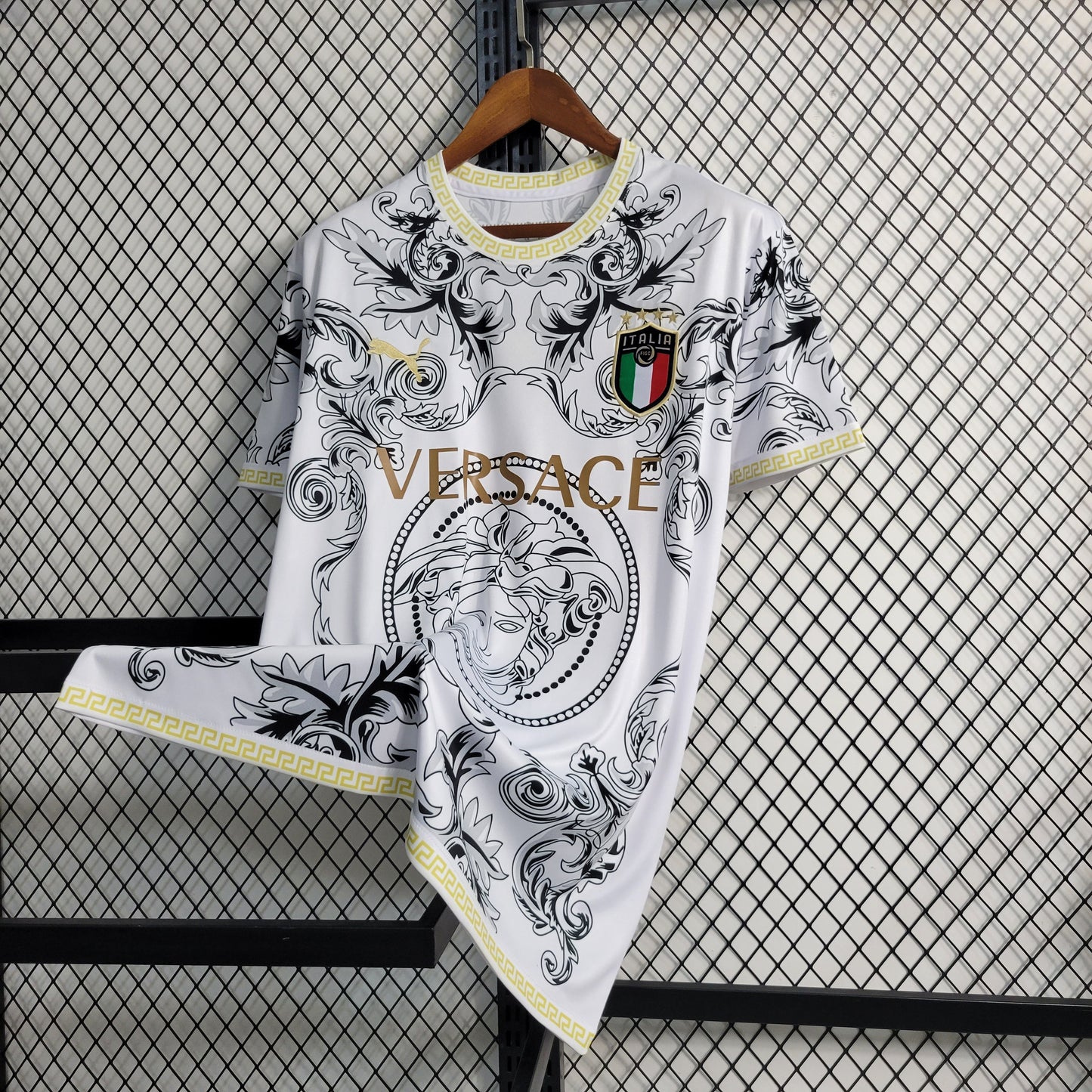 Italy "Versace" Special White Jersey