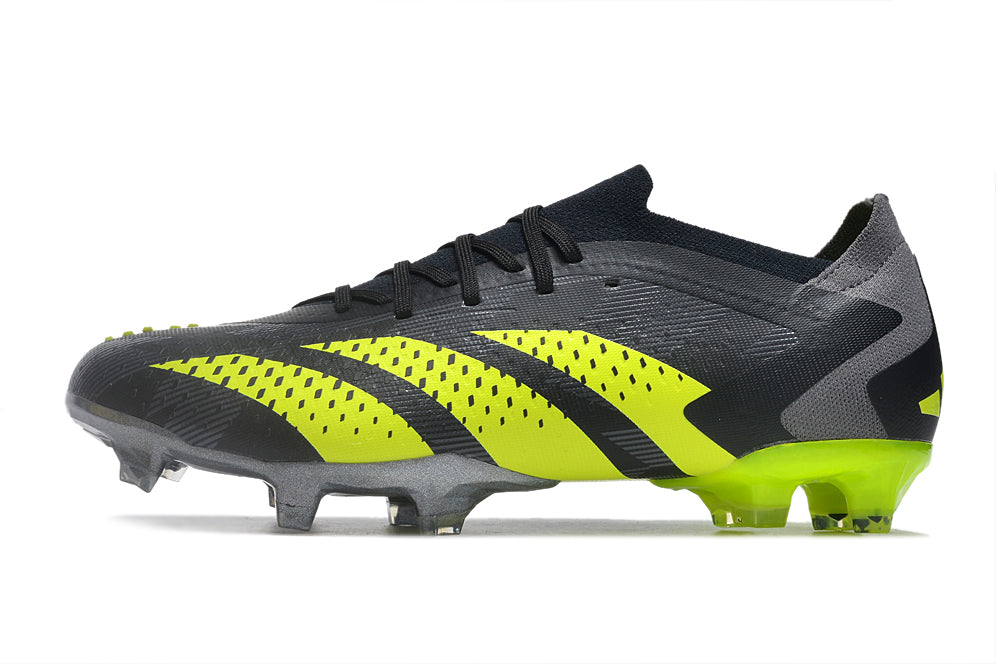 Adidas Predator Accuracy+ Shoes - Shadow Gray | Charcoal Gray | Lime Green