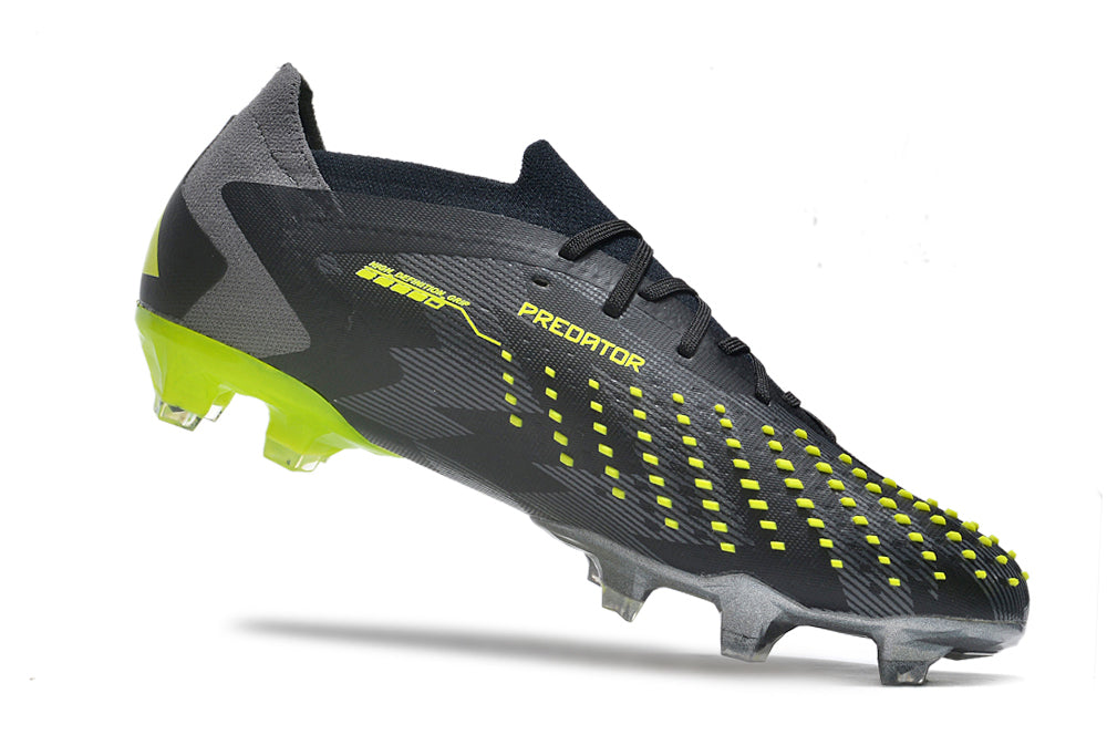 Adidas Predator Accuracy+ Shoes - Shadow Gray | Charcoal Gray | Lime Green