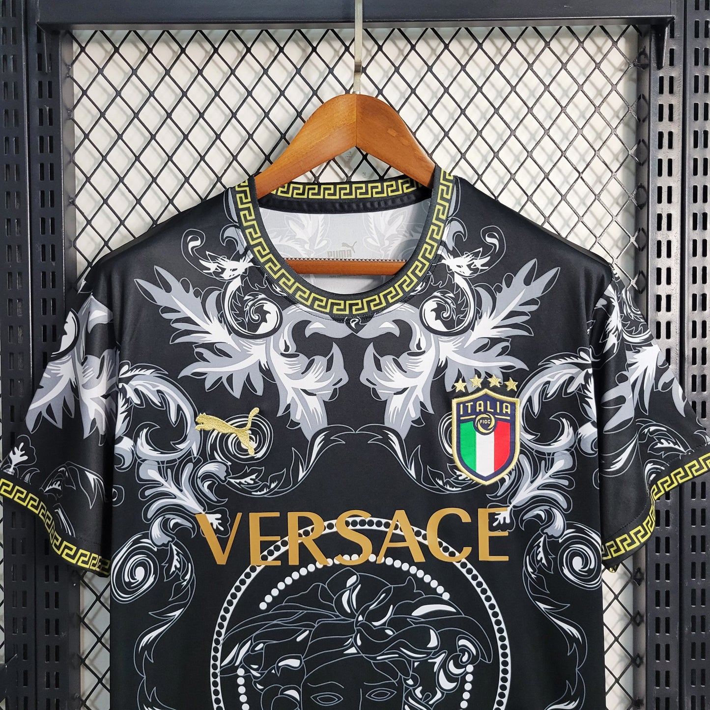 Italy "Versace" Special Black Jersey