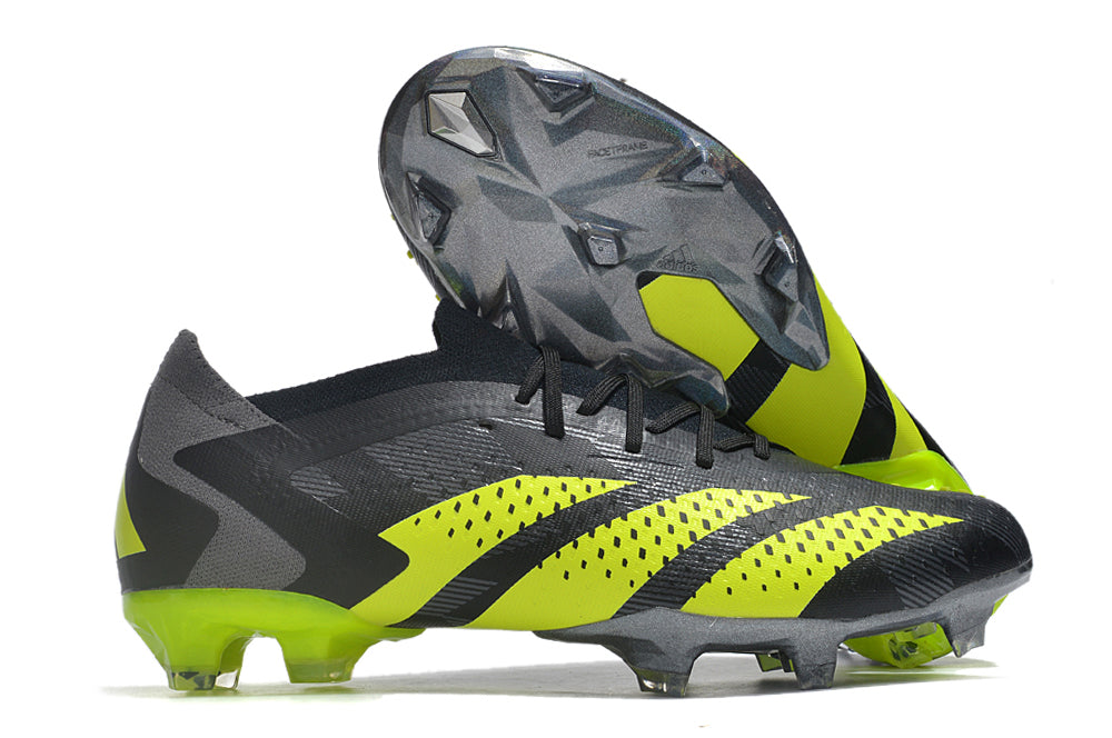 Adidas Predator Accuracy+ Shoes - Shadow Gray | Charcoal Gray | Lime Green