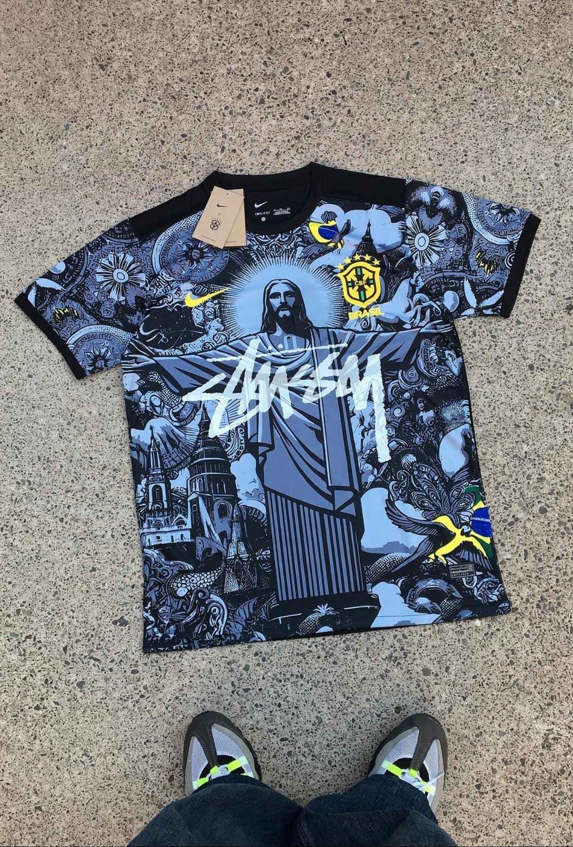 Stüssy x Brazil "Jesus" Special Jersey