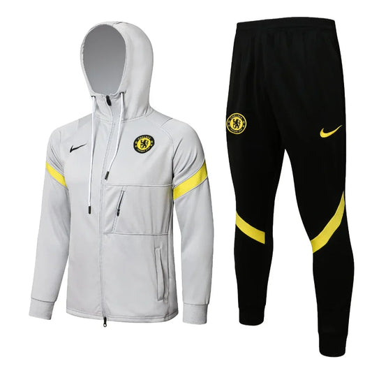Chelsea FC Grey and Black Tracksuit