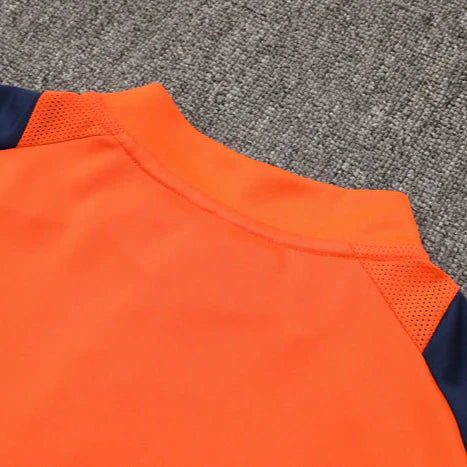 Manchester United Dark Blue and Orange Tracksuit