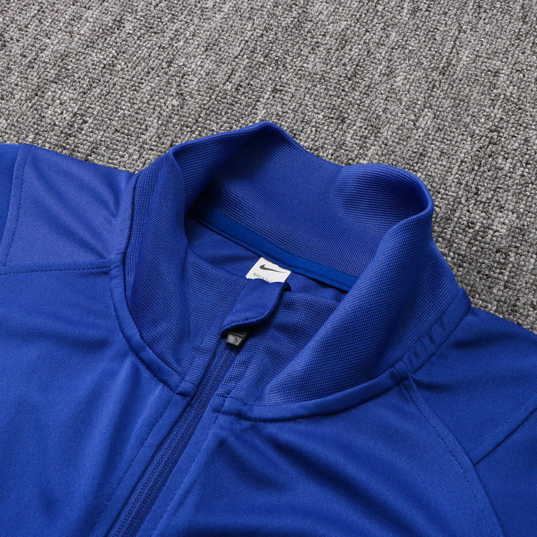 Atletico Madrid Dark Blue and Blue Tracksuit