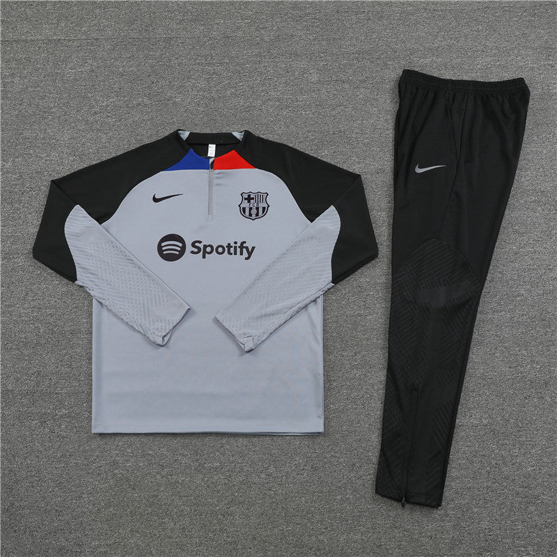 Barcelona Black and Grey Tracksuit