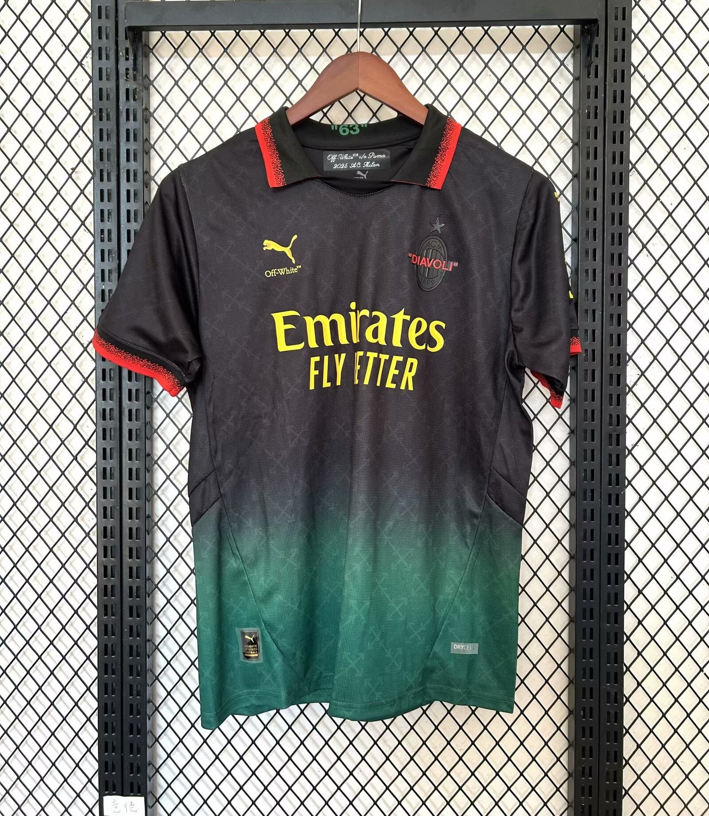 AC Milan x OFF White 2024-2025 Pre Match Jersey