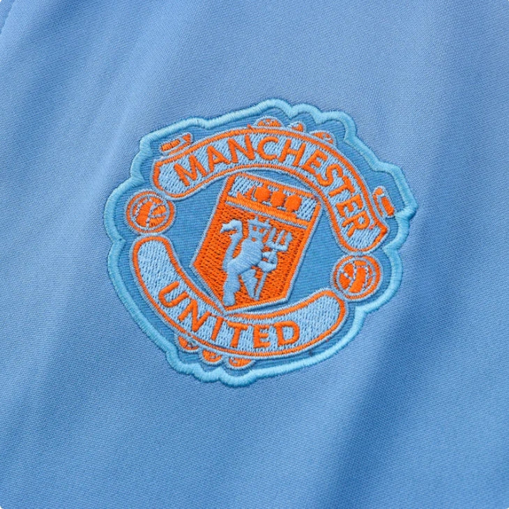 Manchester United Dark Blue and Light Blue Tracksuit