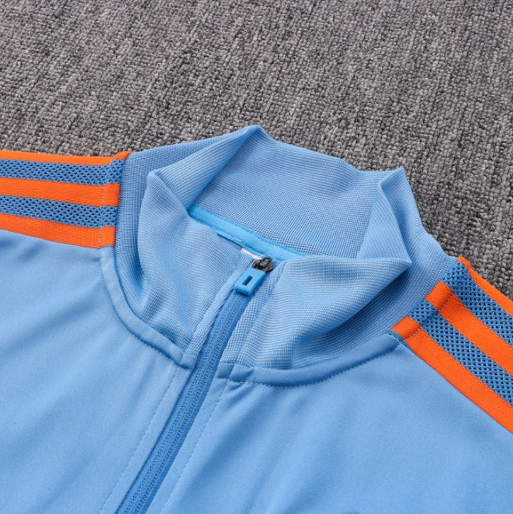 Manchester United Dark Blue and Light Blue Tracksuit