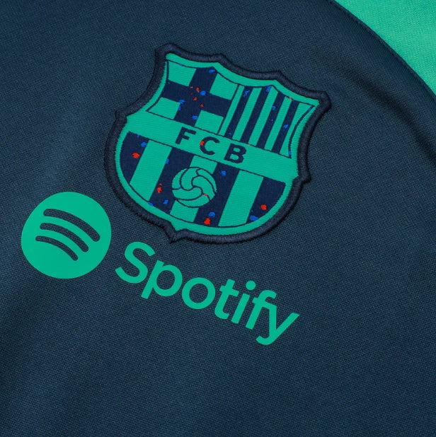 Barcelona Teal Green and Dark Blue Tracksuit