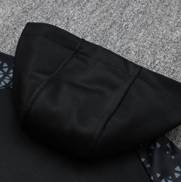 Olympique de Marseille Black and Gold Tracksuit