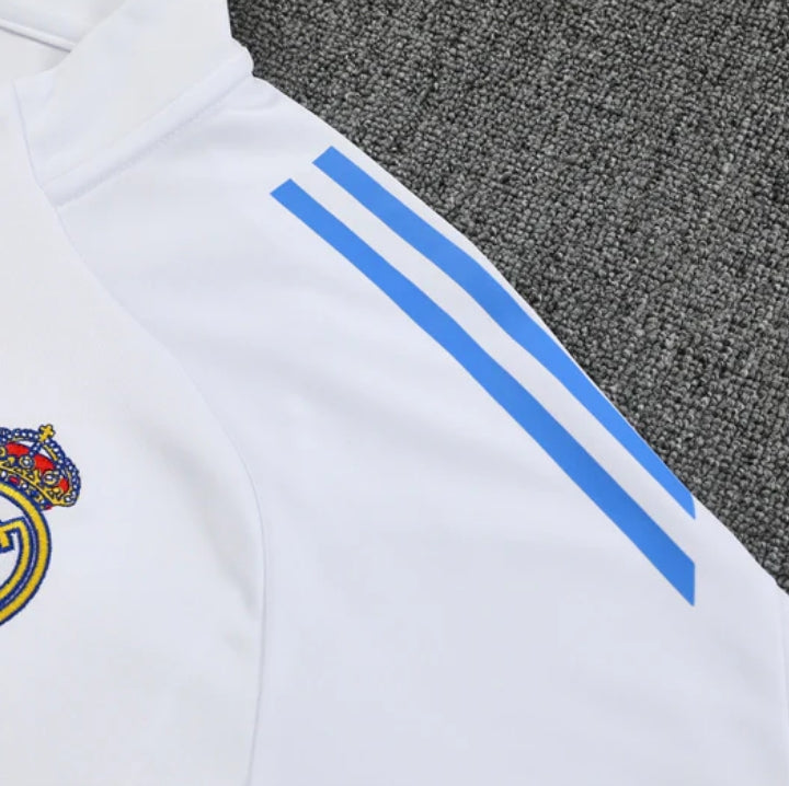 Real Madrid White and Light Blue Tracksuit