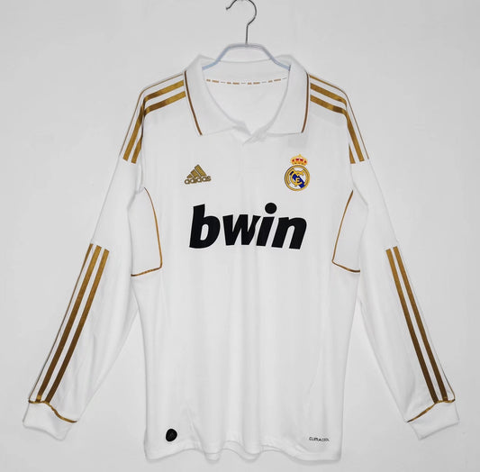 Real Madrid 2011-2012 Retro Long Sleeve Home Kit