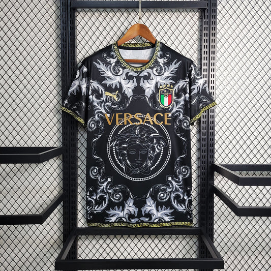 Italy "Versace" Special Black Jersey