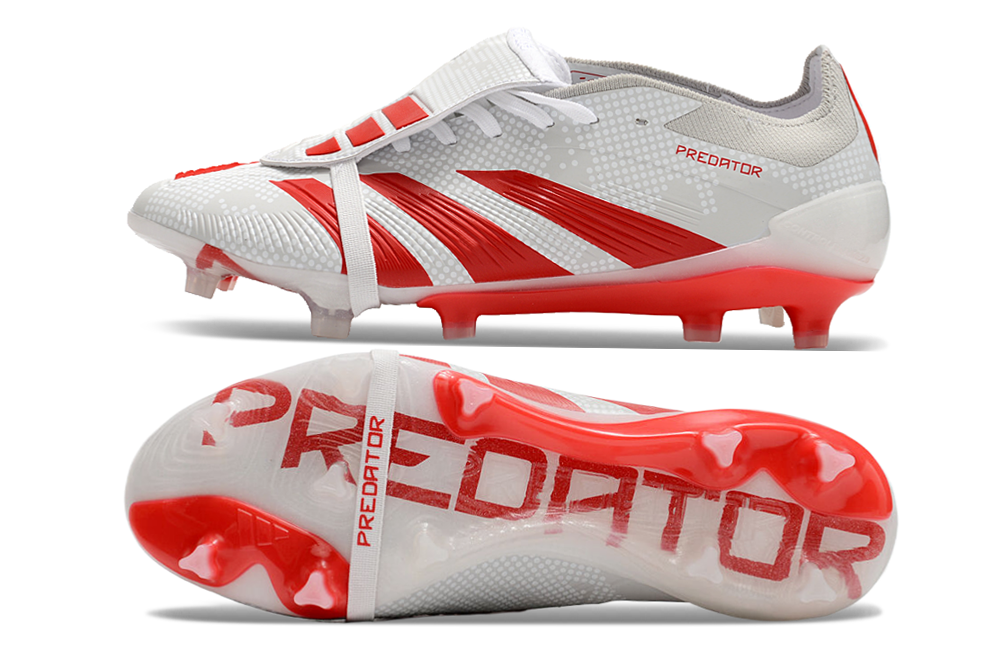 Adidas Predator Accuracy+ Shoes - White | Red