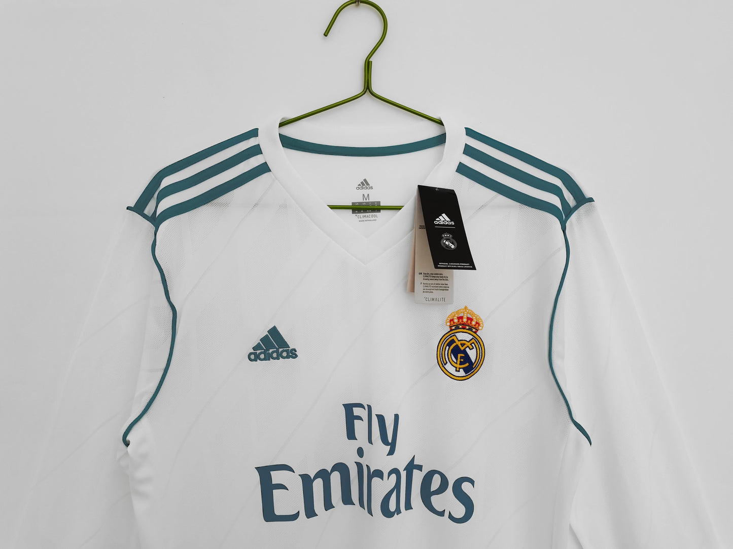 Real Madrid 2017-2018 Retro Long Sleeve Home Kit